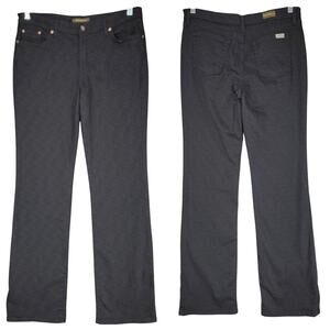 David Kahn Jeans sz 10 Women Lauren Black‎ Gray USA Made American 32x34
